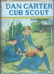 DAN CARTER CUB SCOUT Mildred A. Wirt Cupples Leon 1949 Red HC DJ - Picture 1 of 3