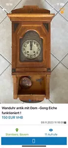 Wanduhr Freischwinger Antik - Bild 1 von 5