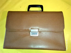 Vintage Teacher Bag - Leather Bag - Briefcase Colour Brown 41x29x8 cm. - Picture 1 of 8