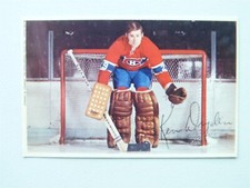 HOCKEY PROMO STAR POSTCARD 1971 MONTREAL CANADIENS ROOKIE  YEAR CARD KEN DRYDEN 