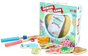 Le Toy Van Wooden Magnetic Fishing Game Sea Creatures & Rods Kids Pretend Play - Picture 1 of 3