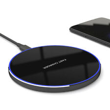 Qi Wireless Fast Charger Charging Pad Dock for Samsung iPhone Android Cell Phone