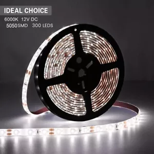 12V 24V 16.4ft Flexible LED Light Strip for Christmas Party DIY Lighting 300LEDs - Picture 1 of 10