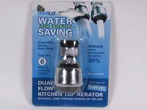 360° Swivel Kitchen Sink Aerator Dual-function 2-Flow Sprayer Faucet WATER SAVE - Picture 1 of 2