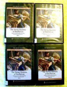 The Great Courses:The String Quartets of Beethoven, 3 Parts, Guide Book & 6 DVDs - Picture 1 of 2