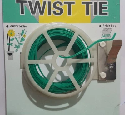 SUPAGARDEN Clip N Twist Filo da Giardino Rivestito in Plastica con Taglierina Legami Serra Pianta
