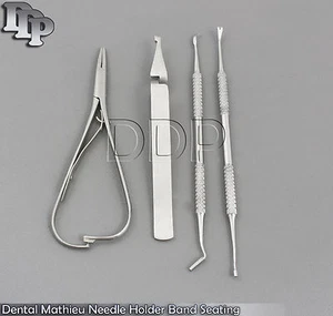 Dental Mathieu Needle Holder Band Seating Ligature Tucking Ortho Bracket Tweezer - Picture 1 of 2