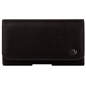 for iPhone 5 5S SE HORIZONTAL BLACK Leather Pouch Holder Belt Clip Holster Case - Picture 1 of 4