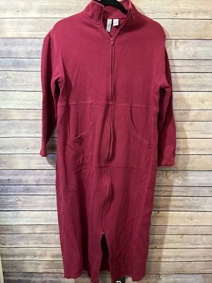 Chaqueta Abrigo SAHALIE SINCE 1972 Rojo Rosado Punto Acanalado Línea Larga Talla Grande Foto 1 de 4