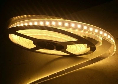 Bobine Led 12V  300 SMD 3014 Striscia Bianco Caldo 3600 Lumen IP54 WATERPROOF PV - Immagine 1 di 4