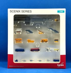 Herpa Scenix : Airport accessories I (consisting of 19 parts) 1:500 (519472) - Picture 1 of 2