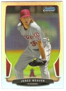 2013 BOWMAN CHROME REFRACTOR #63 JERED WEAVER LOS ANGELES ANGELS - FREE SHIP - Picture 1 of 1