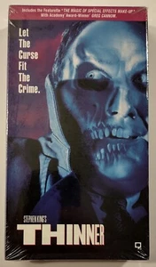 THINNER VHS Video Tape SEALED Stephen King Horror 1997 includes featurette - Picture 1 of 6