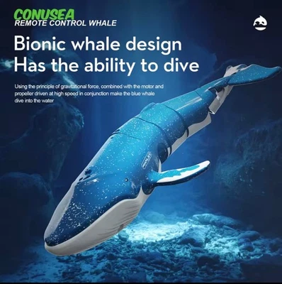 Submarino RC Submarino Control Remoto Ballenas Tiburón Submarinos Barco Juguete Barco Div Foto 1 de 4