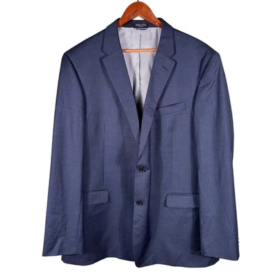 Tommy Hilfiger Hombre Azul 100% Lana Forrado Dos Botones Carrera Blazer Abrigo Chaqueta Foto 1 de 4