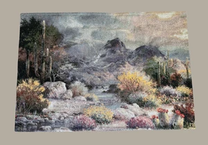 Primavera en el Valle Desierto Paisaje Colgante de Pared - Tapiz 63" x 36" EE. UU. - Imagen 1 de 6