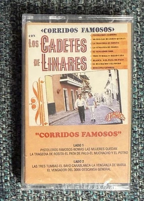 Los Cadetes De Linares - Corridos Famosos Cassette Sealed - Image 1 of 3