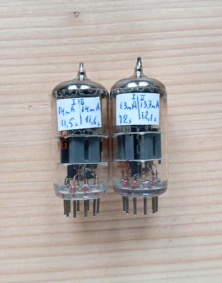 Par emparejado de tubos de vacío E88CC TUNGSRAM fuertemente probado Foto 1 de 4