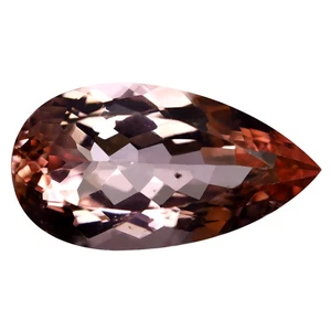 4.37 ct Gorgeous Pear Cut (15.56 x 8.43 mm) Natural Pink Morganite Gemstone - Picture 1 of 2