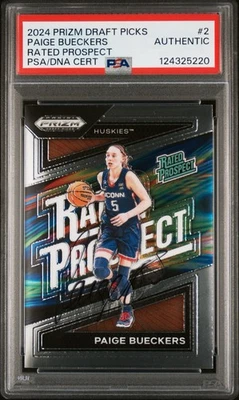 2024 Panini Prizm Draft Picks - Rated Prospect Paige Bueckers RC AUTO PSA DNA - Image 1 of 2