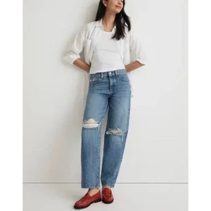 Madewell Low-Slung Straight Jeans Belrose Wash Damen Größe 31 Hose Neu mit Etikett - Bild 1 von 10