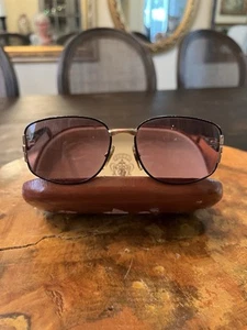 Woman’s Vintage Gucci GG2266N Brown Metal Oval Sunglasses Frames Need Lenses - Picture 1 of 8