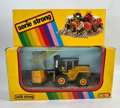 Techno Giodi Serie Strong CARRELLO SOLLEVATORE metallo Die cast 1:44  NEW NUOVO - Immagine 1 di 4