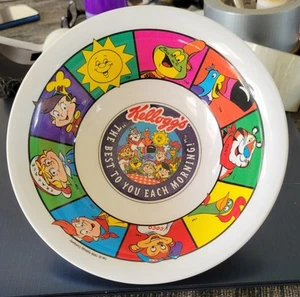 VINTAGE 1996 KELLOGG CEREAL ADVERTISING BOWL -"THE BEST TO YOU EACH MORNING" - Picture 1 of 8