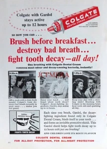 COLGATE 'Dental Cream' Toothpaste Dentist Print #2 - Original 1957 ADVERT - Picture 1 of 1