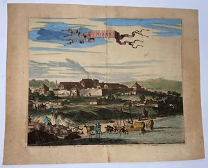 BRASILIEN CEARA SIARA 1673 Arnold MONTANUS GROSSE ANTIKE GRAVUR ANSICHT 17. JAHRHUNDERT - Bild 1 von 5