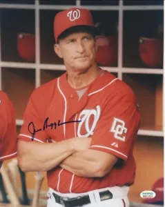 Jim Riggleman - Washington Nationals - handsigniertes 8x10 Baseball Foto - Bild 1 von 1