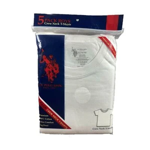 U.s. Polo Assn. Us Polo Boys 5 Pack Crew Neck T-shirt Small - Picture 1 of 2
