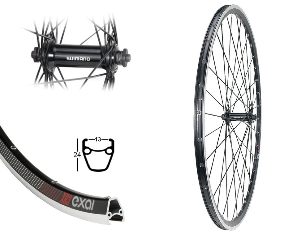 Race 28 Zoll Vorderrad 13-622 Rennrad XR3 Shimano HB-RS300 schwarz 28 Zoll 13mm - Bild 1 von 1