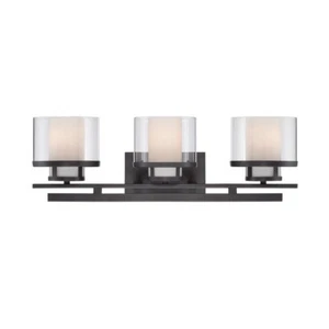 Designers Fountain Fusion 3 Light Bath Bar, Biscayne Bronze - 86103-BBR - Picture 1 of 1
