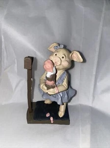 Enesco Kathy Wise Pig Figurine - Overweight Pig New no box - Picture 1 of 8