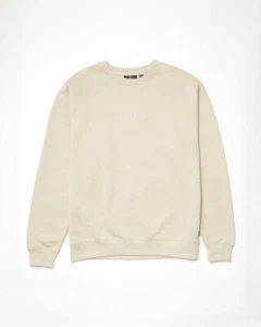 VOLCOM - Mens Stone Sweatshirt - Light Khaki - Casual L/S Fleece Top - Picture 1 of 4