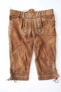 Kniebund Lederhose kaum speckig doch Naht offen Maddox Stickerei Gr.52 - Bild 1 von 10