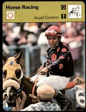 1977 Sportscaster Oversized Angel Cordero Horse Racing #NNO