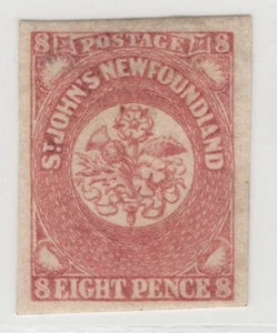 1861-1862 Newfoundland #22 8d Rose, MLH Mint VF - Picture 1 of 3