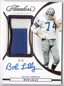 ¡TARJETA PARCHE AUTÓGRAFO BOB LILLY 2022 PANINI IMPECABLE #4/6! - Imagen 1 de 1