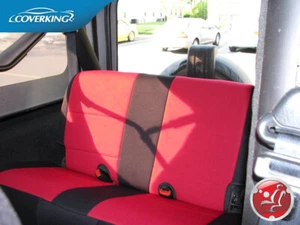 Premium Genuine Neoprene Custom Tailored Rear Seat Covers for Jeep Wrangler TJ - Picture 1 of 14