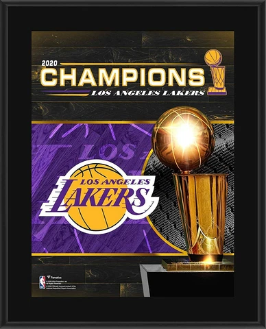 Los Angeles Lakers 10.5" x 13" 2020 NBA Finals Champions Sublimated Plaque Cover