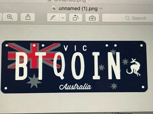 BTQOIN Unique Car Number Plate - Picture 1 of 5