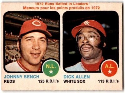 1973 O-Pee-Chee Johnny Bench/Dick Allen #63 - Image 1 of 2