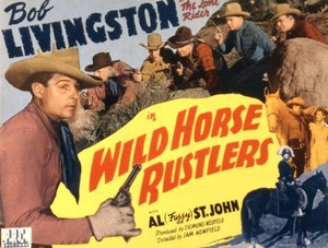 Wild Horse Rustlers Lobby Card Robert Livingston Lane Chandl - 1943 Movie Photo