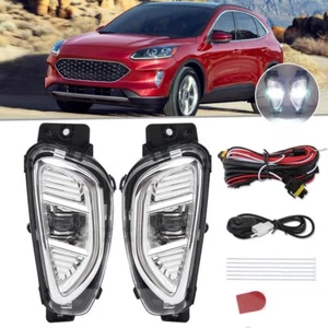 Faros antiniebla LED para parachoques delantero con kit de arnés de cableado para Ford Escape 2020-2022 - Imagen 1 de 12