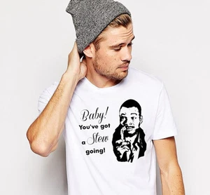 Baby hai uno stufato in corso! T-shirt bianca uomo Arrested Carl Weathers - Foto 1 di 2