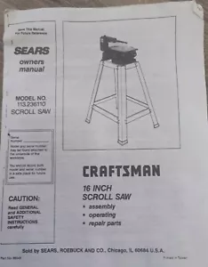 Craftsman 16 Zoll Dekupiersäge manuell - Bild 1 von 2