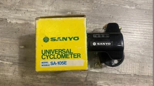 NOS Vintage SANYO SA-105E Cyclometer Fahrrad Kilometerzähler Compteur distance - Bild 1 von 10