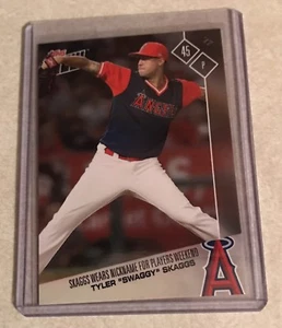 2017 TOPPS NOW #PW-64 TYLER SKAGGS WEARS "SWAGGY" FOR MLB PLAYERS WEEKEND - Picture 1 of 2